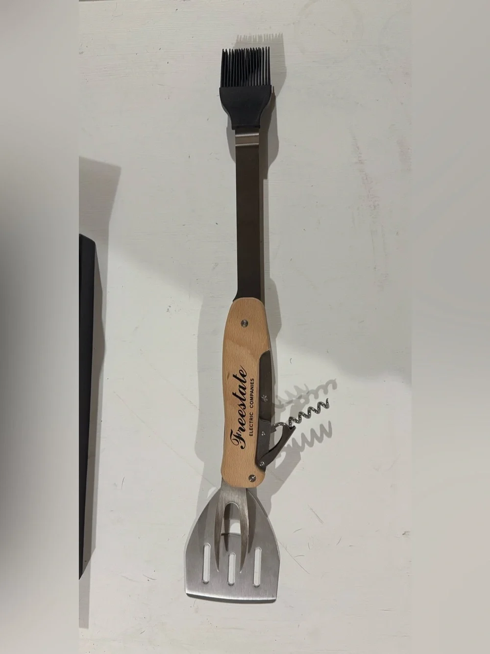 Branded Wooden Multi-Tool - Natural Wood for Cooking and Grilling